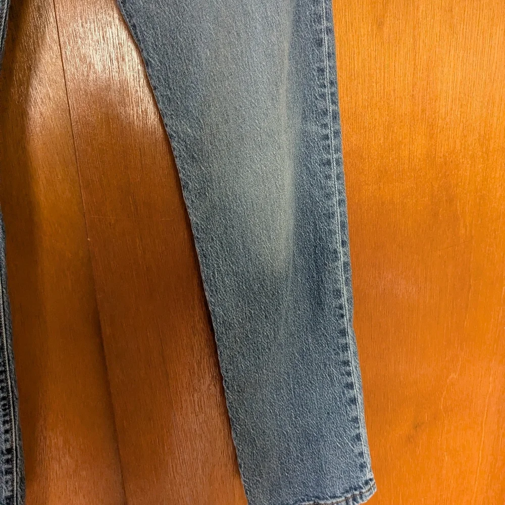 Women's Levis 501 jeans blue high waisted straight leg - Picture 2 of 11